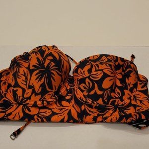 maaji Campfire Puffs Crop Underwire Bustier bikini top  medium  new no tags